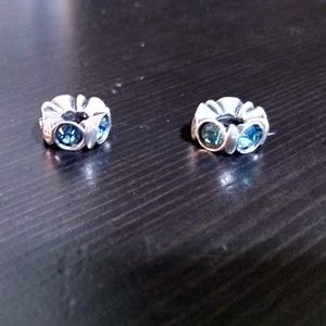 Michael Anthony Sterling Silver & Gem spacer charm
